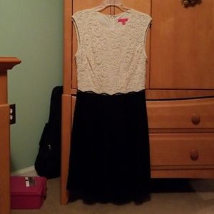 Betsey Johnson Lace overlay Dress